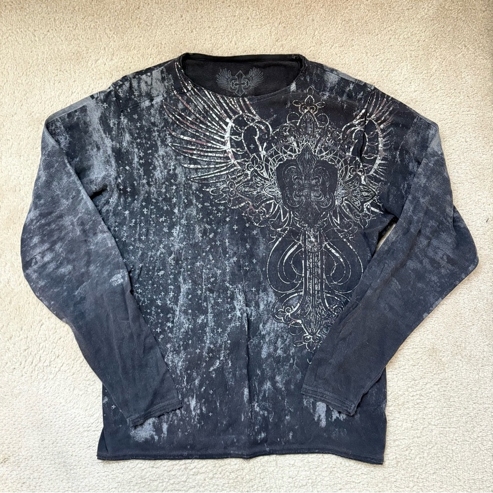 Y2k Xzavier Affliction Style Vtg Axr Grunge Emo Archa… - Gem